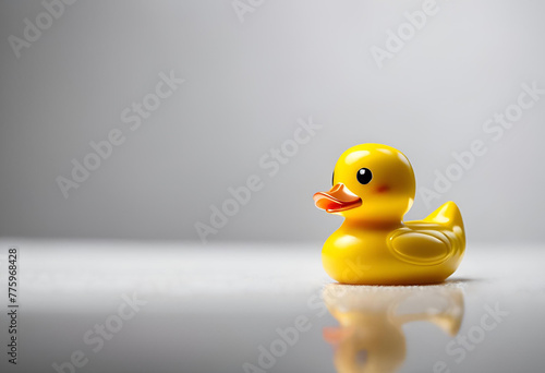 Petit canard de bain jaune 