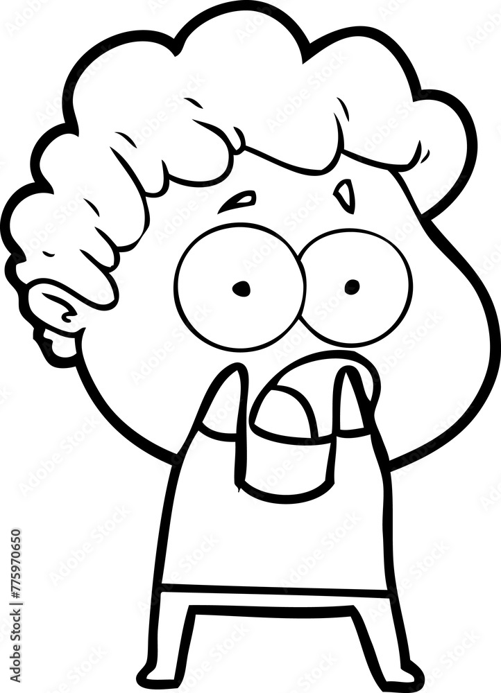 cartoon man gasping in surprise cartoon man gasping in surprise