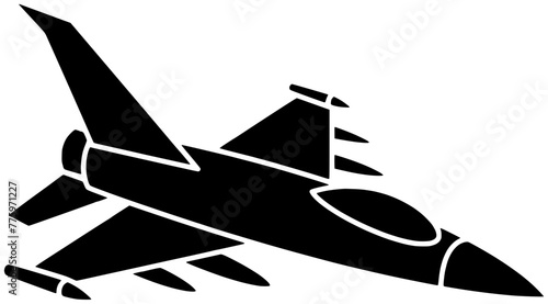 army illustration military silhouette fighter logo plane icon force outline air airplane aircraft jet sky pilot aviation flight war shape national day flag for vector graphic background