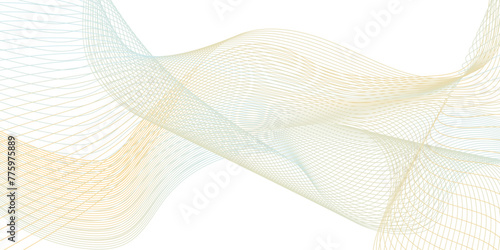 Abstract blend wave light flow digital vector lines and technology background. Background lines wave abstract stripe design. White background, mesh abstract, vector gradient line soft blend. 