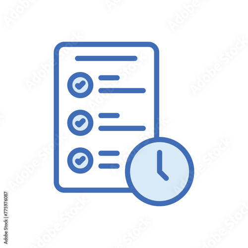 time plan vector icon