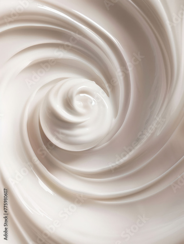 Smooth hand cream swirl background