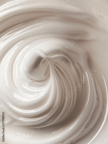 Smooth hand cream swirl background photo