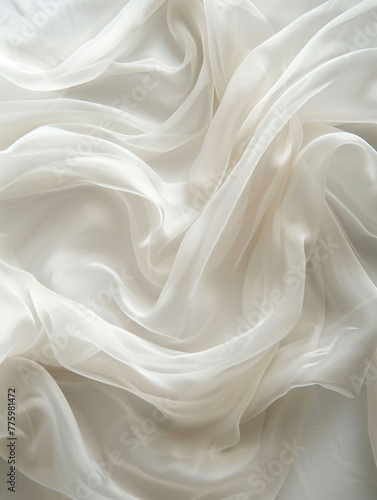 White silk background