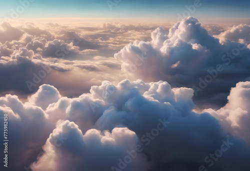 Masse de nuages dans le ciel photo