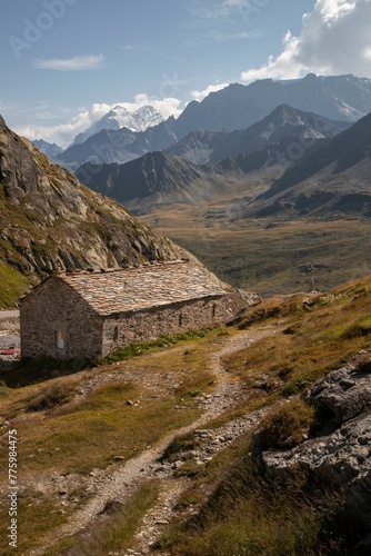 Beautiful landscape of Saint Bernard Pass between Italy and Switzerland © Wirestock