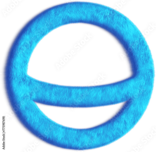 Sphere Blue Fluffy Icon