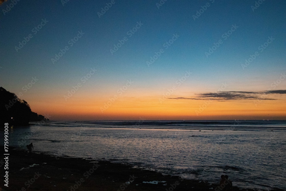 Scenic seascape during the sunset Scenic seascape during the sunset