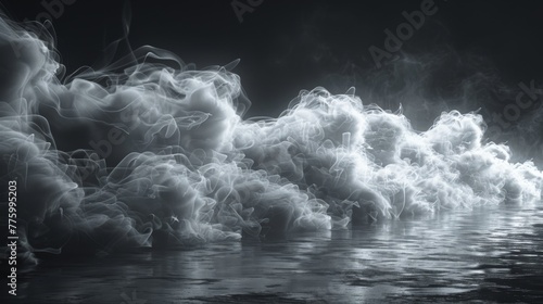 A special effect that isolates fog or smoke and makes it transparent.
