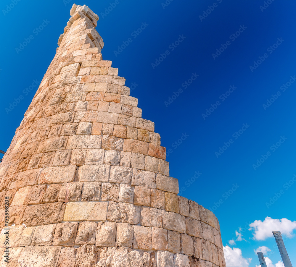 Picturesque ruins of the ancient city of Perge in Turkey. Perge open air museum. Picturesque ruins of the ancient city of Perge in Turkey. Perge open air museum.