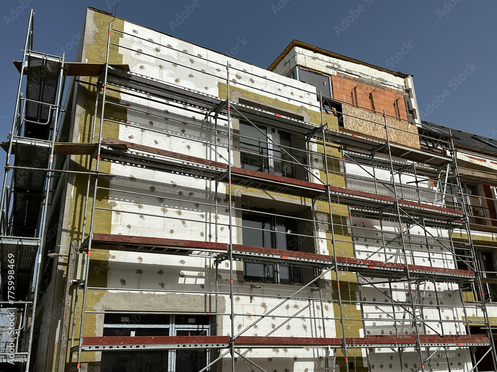 Construction of a new apartment building