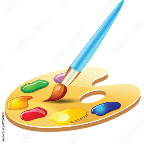 paints and brushes