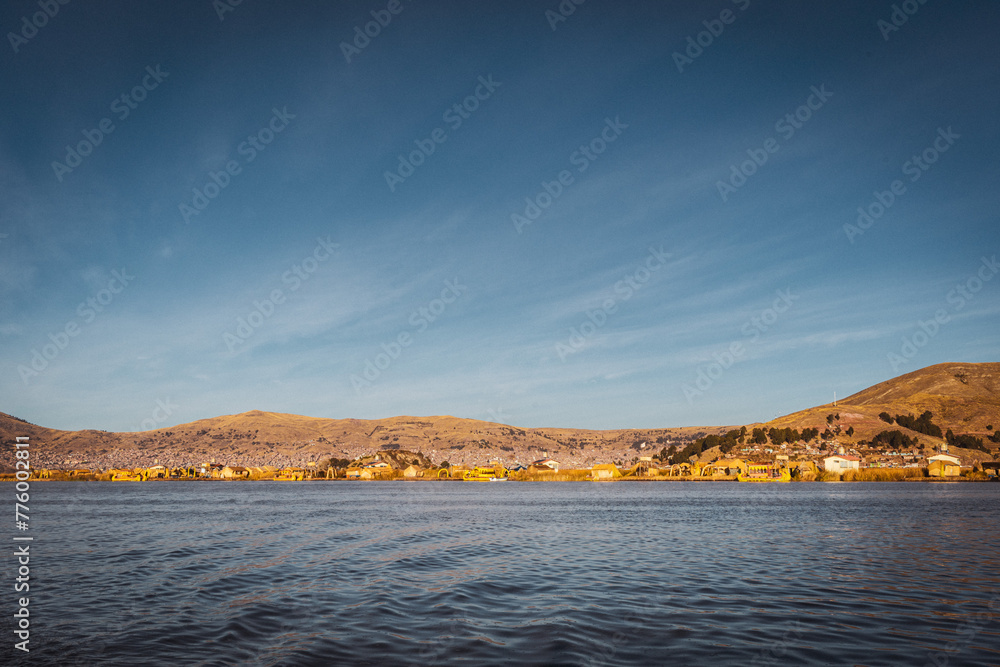 view of the lake titicaca