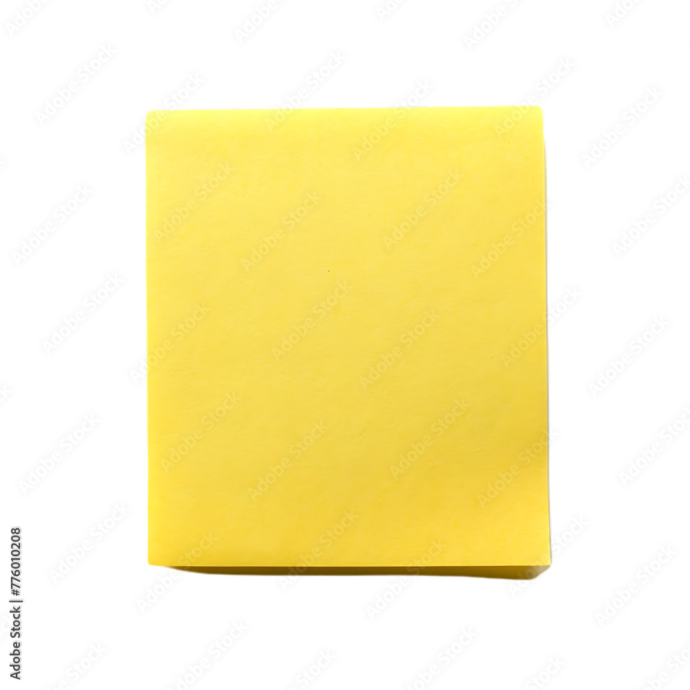 sticky note with shadow isolated on transparent background sticky note with shadow isolated on transparent background