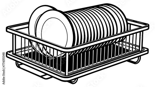 Dish rack and svg file