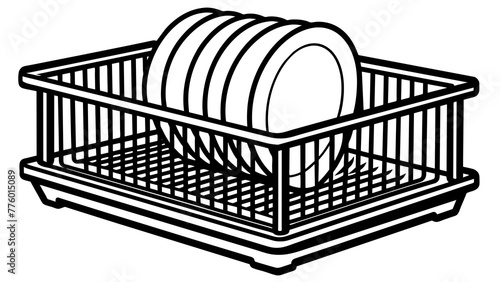 Dish rack and svg file photo