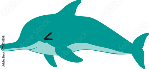 cute dolphin cartoon  sea animal