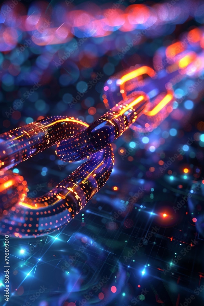 An up-close view of a digitally ed blockchain animation, showcasing the execution of smart contracts. An up-close view of a digitally ed blockchain animation, showcasing the execution of smart contracts.