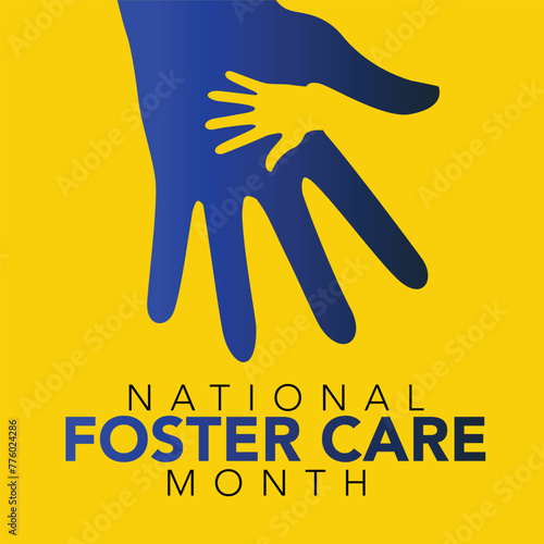 vector graphic of national foster care day good for national foster care day celebration. flyer design illustration. a time to recognize that we can each play a part in enhancing the lives of children