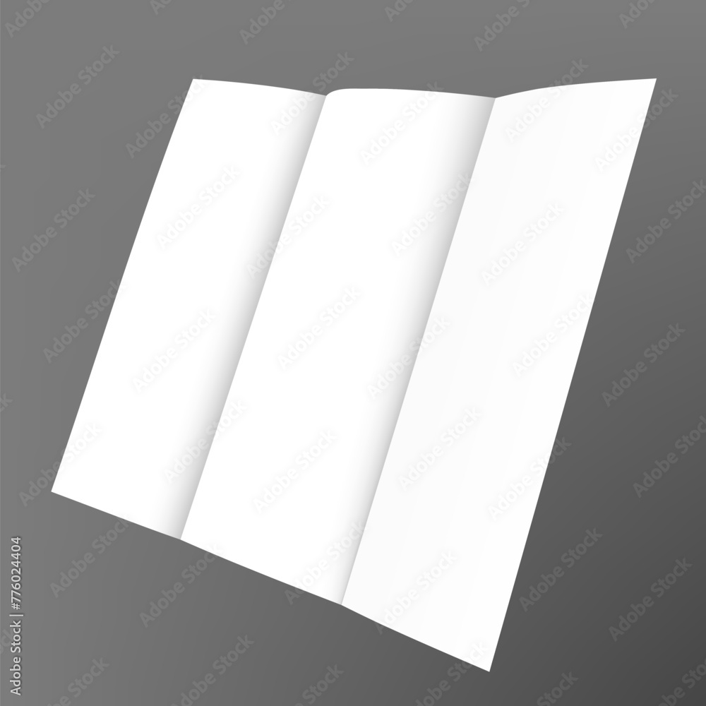 White Blank Paper Mockup On Transparent Background White Blank Paper Mockup On Transparent Background