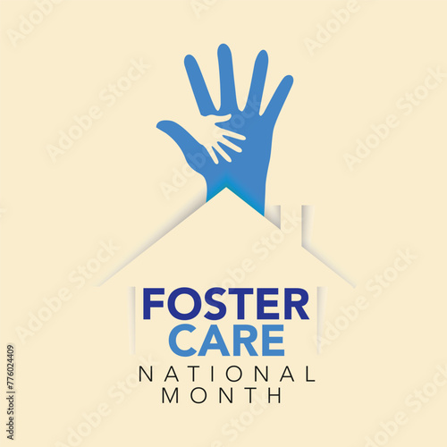 vector graphic of national foster care day good for national foster care day celebration. flyer design illustration. a time to recognize that we can each play a part in enhancing the lives of children
