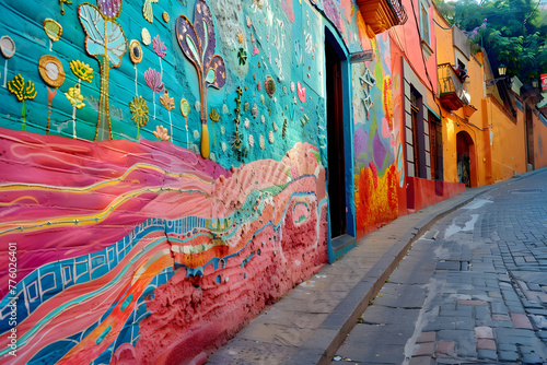 colorful street © Araguatai