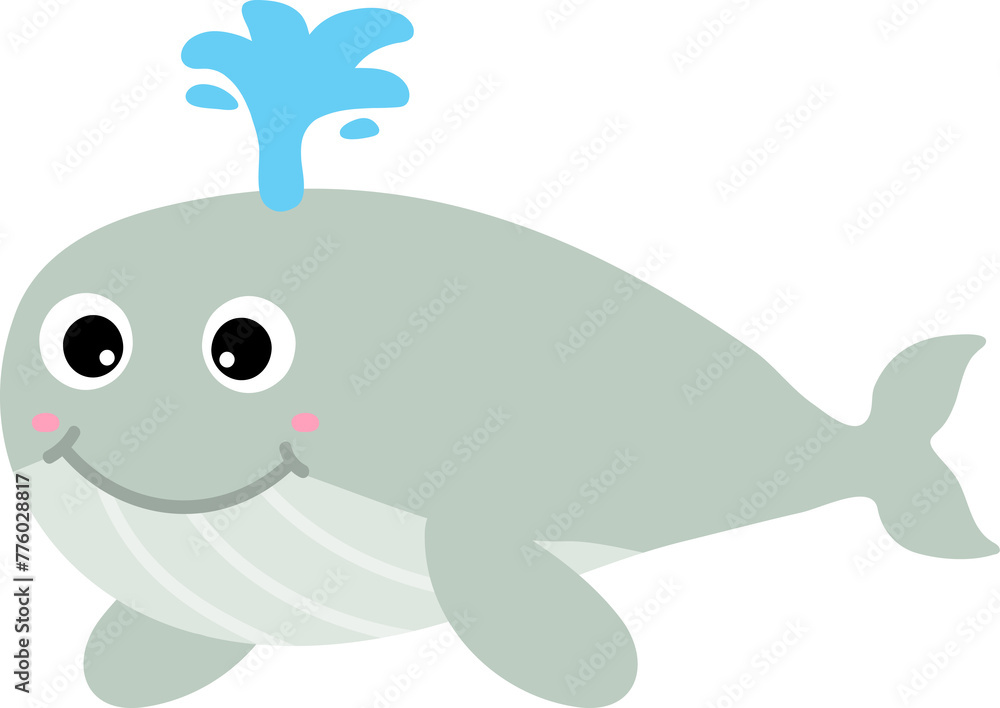 cute whale cartoon, sea animal cute whale cartoon, sea animal