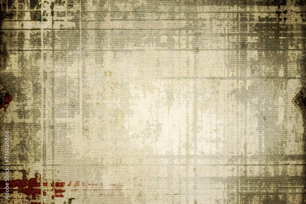 Fototapeta premium Old paper texture. For use in graphics. Generated by Ai