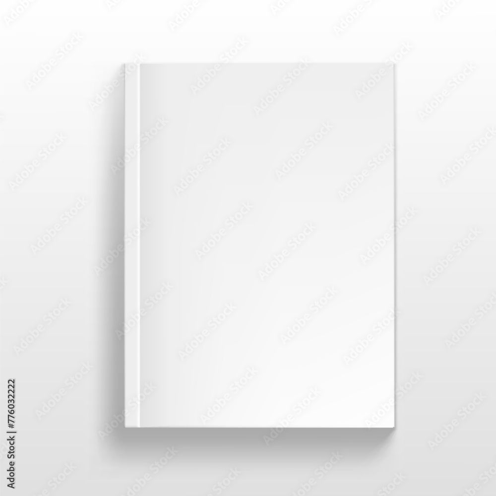 Blank Close Magazine With Soft Cover On White Blank Close Magazine With Soft Cover On White