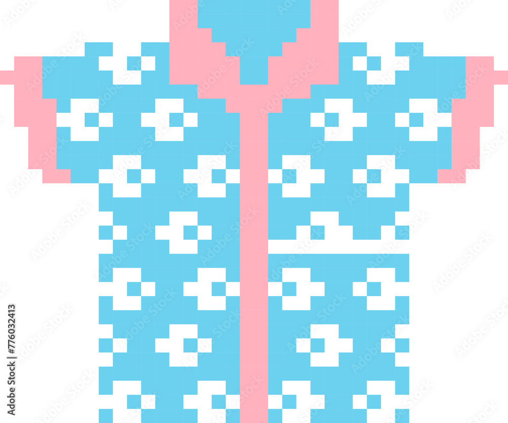 T-shirt cartoon icon in pixel style T-shirt cartoon icon in pixel style
