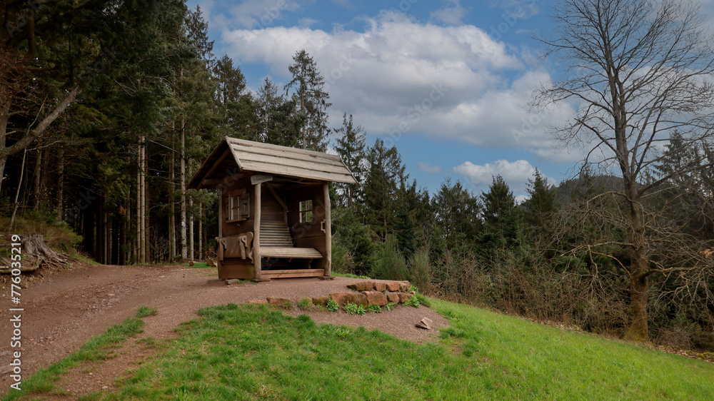 Idyllische Wanderhütte im Schwarzwald