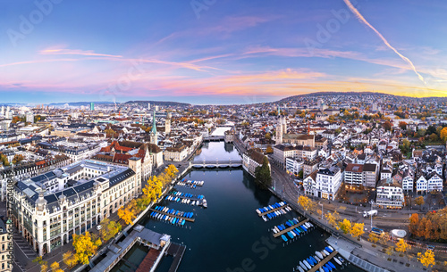 Zurich, Switzerland at Dawn