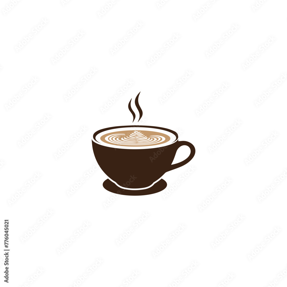 Fototapeta premium Coffee Latte icon vector design