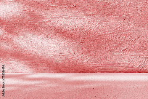 Salmon Pink Textured Plaster Wall Background