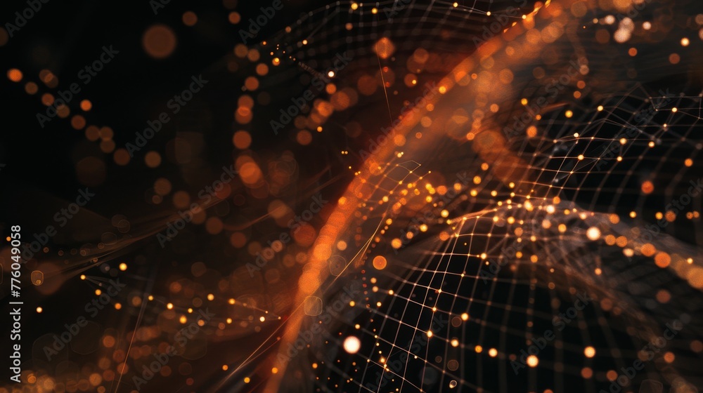 Immerse yourself in a digital realm where lines and AI generated illustration Immerse yourself in a digital realm where lines and AI generated illustration