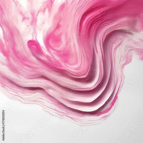 Hanji_style_on_white_background_pink_ink_swirled_with_1.Generative AI