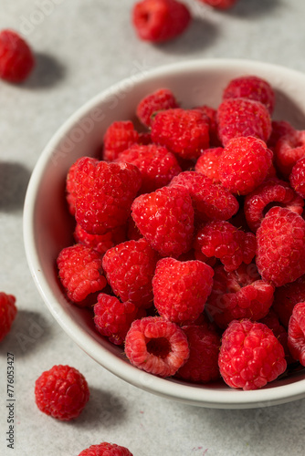 Raw Organic Red Raspberries