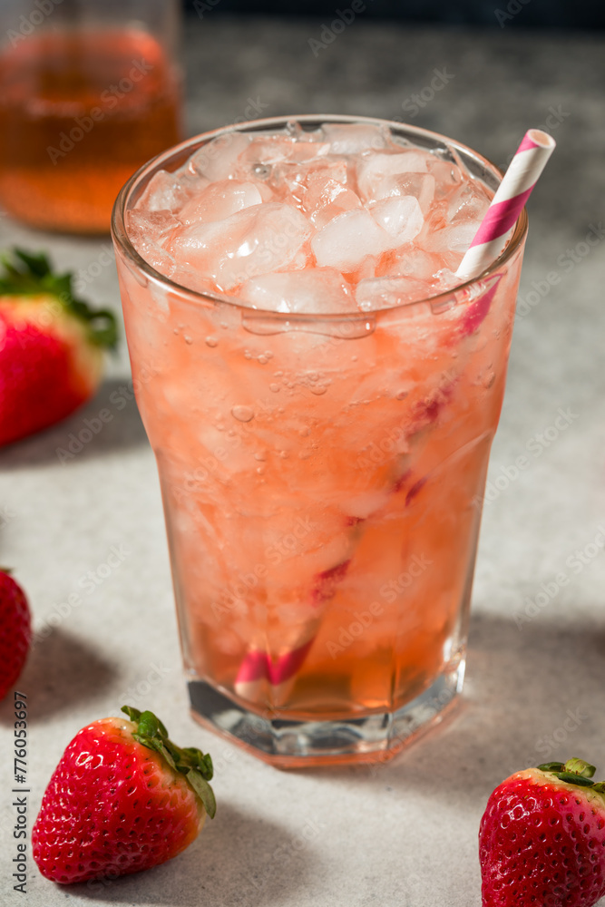 Cold Refreshing Strawberry Soda Cold Refreshing Strawberry Soda