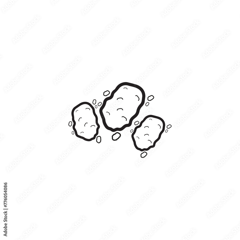 nugget line icon design nugget line icon design