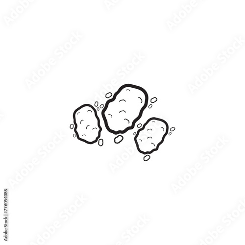 nugget line icon design