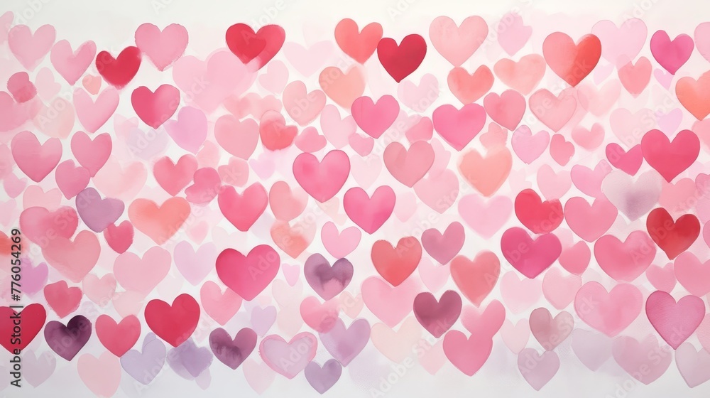 Abstract Watercolor Hearts Abstract Watercolor Hearts