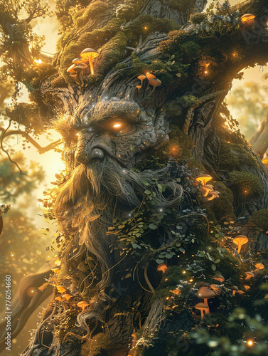 Enchanted Forest Spirit, adorned in ethereal foliage © Jammy