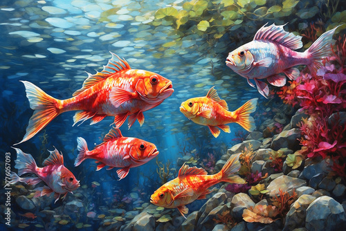 colorful fish © Viktoriia Pletska