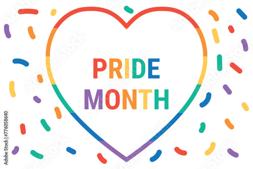 Pride, LGBT flag. Poster Vector Illustration