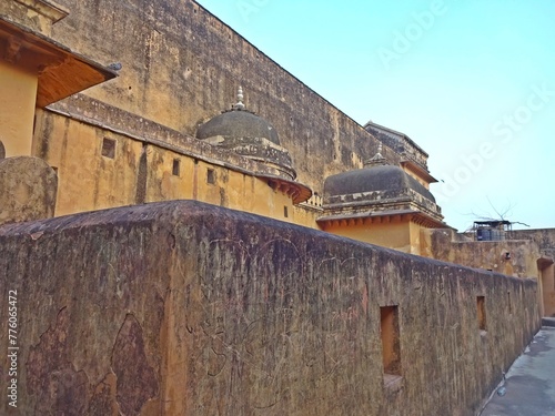 architecture of architecture of Amer Fort, ( AMBER FORT ) Jaipur, Rajasthan, India 