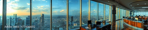 Explore the ViewStunning Sky-high Office Panorama