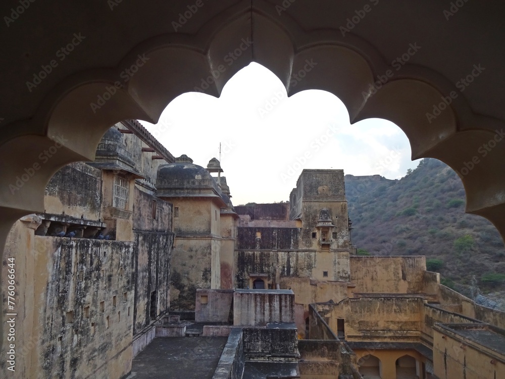 Fototapeta premium architecture of architecture of Amer Fort, ( AMBER FORT ) Jaipur, Rajasthan, India
