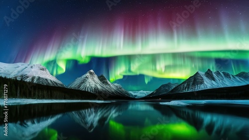 active splitting aurora borealis arc