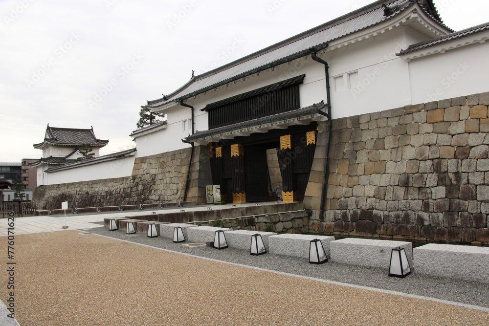 Ταπετσαρία Entrance shogun castle Nijo in Kyoto, Japan