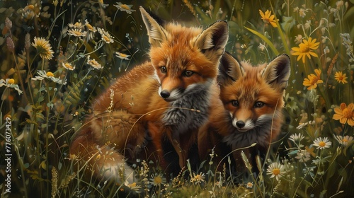 red fox vulpes photo